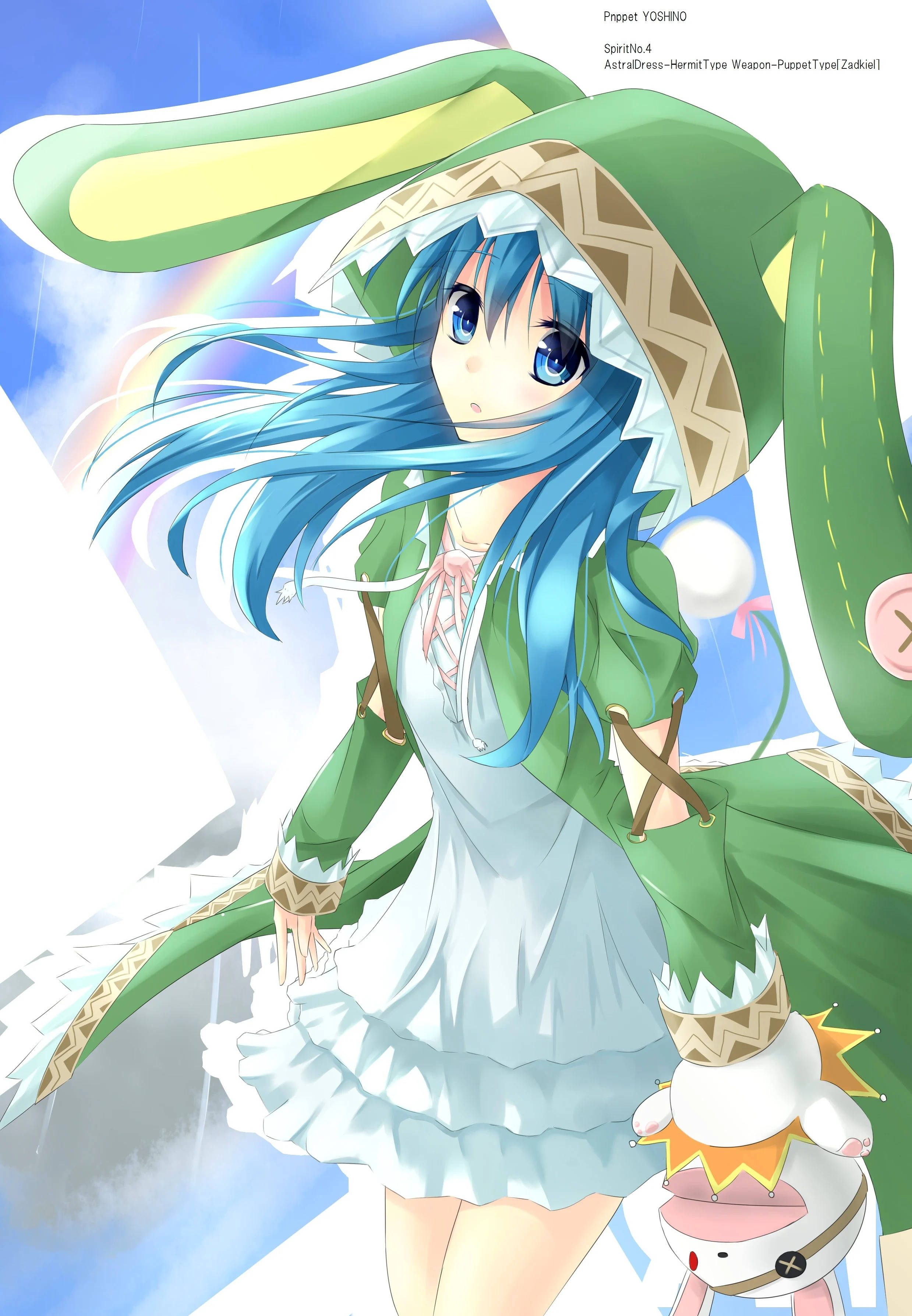 Yoshino Himekawa con Vestido Blanco Fondos de pantalla