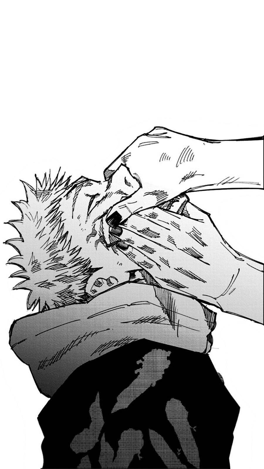 Fondo de pantalla de Itadori Yuji asfixiándose de Jujutsu Kaisen