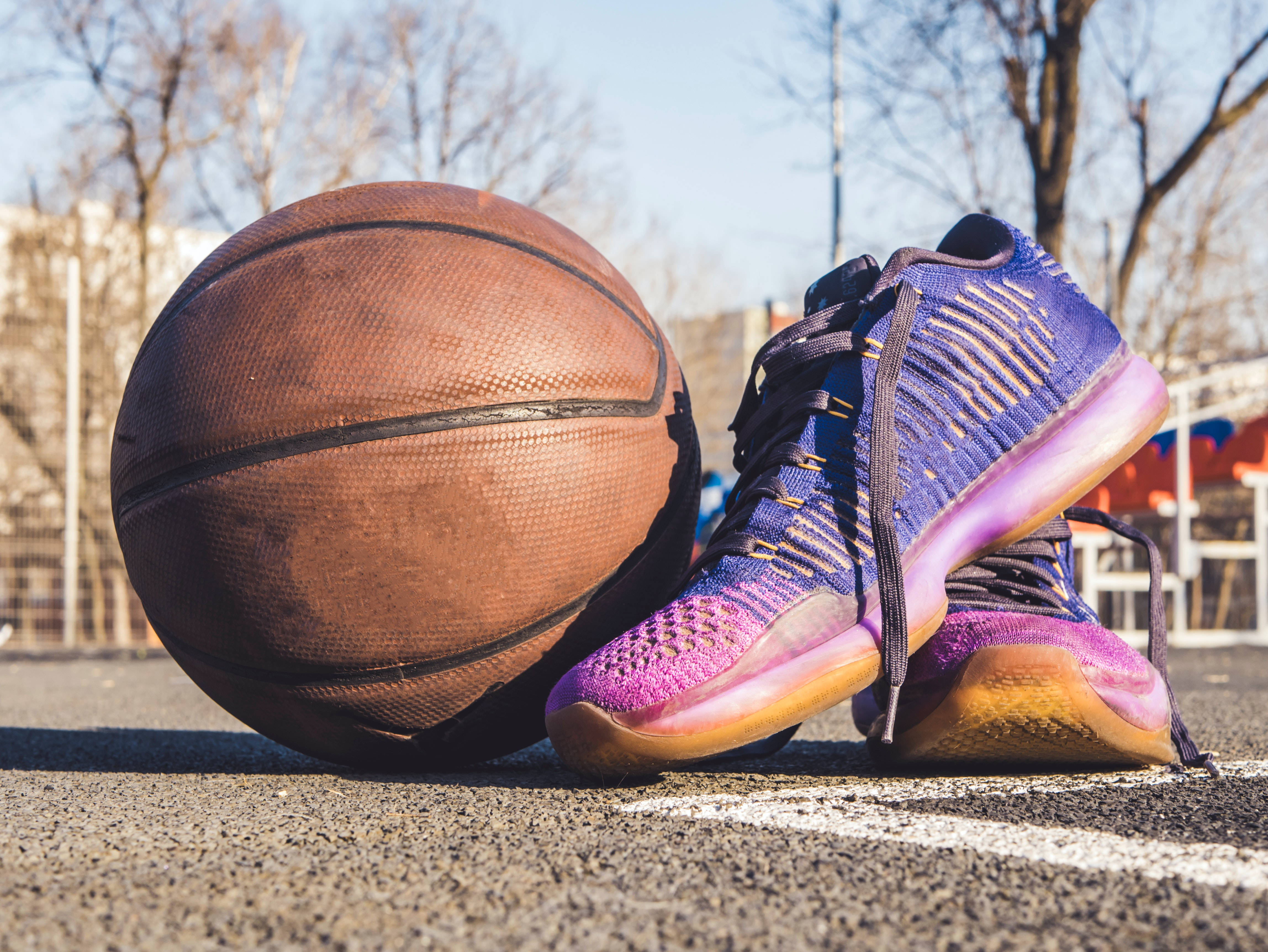Zapatos de Baloncesto Morados Fondos de pantalla