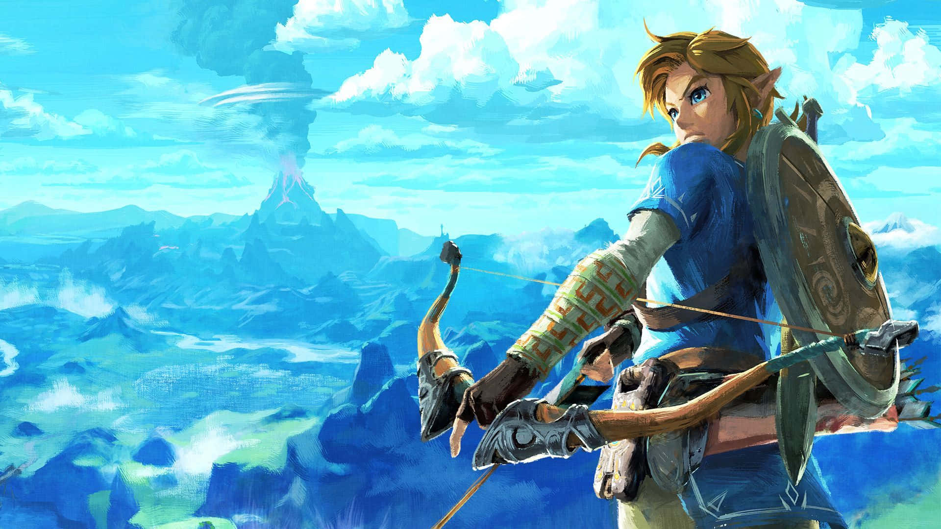 Zelda Botw Link Tensando su Arco Fondos de pantalla
