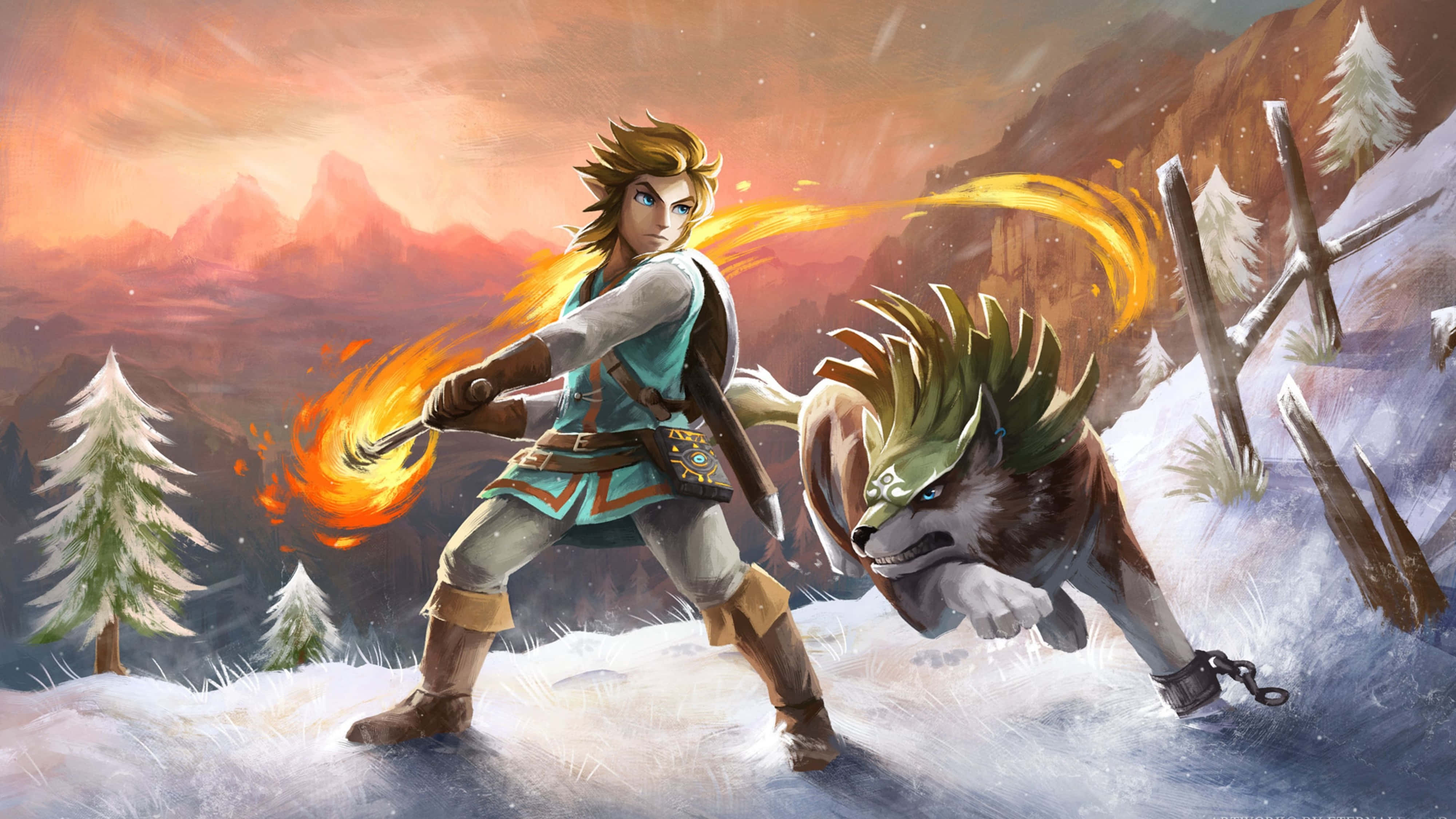Zelda Breath Of The Wild 4K Domando Animales Fondos de pantalla