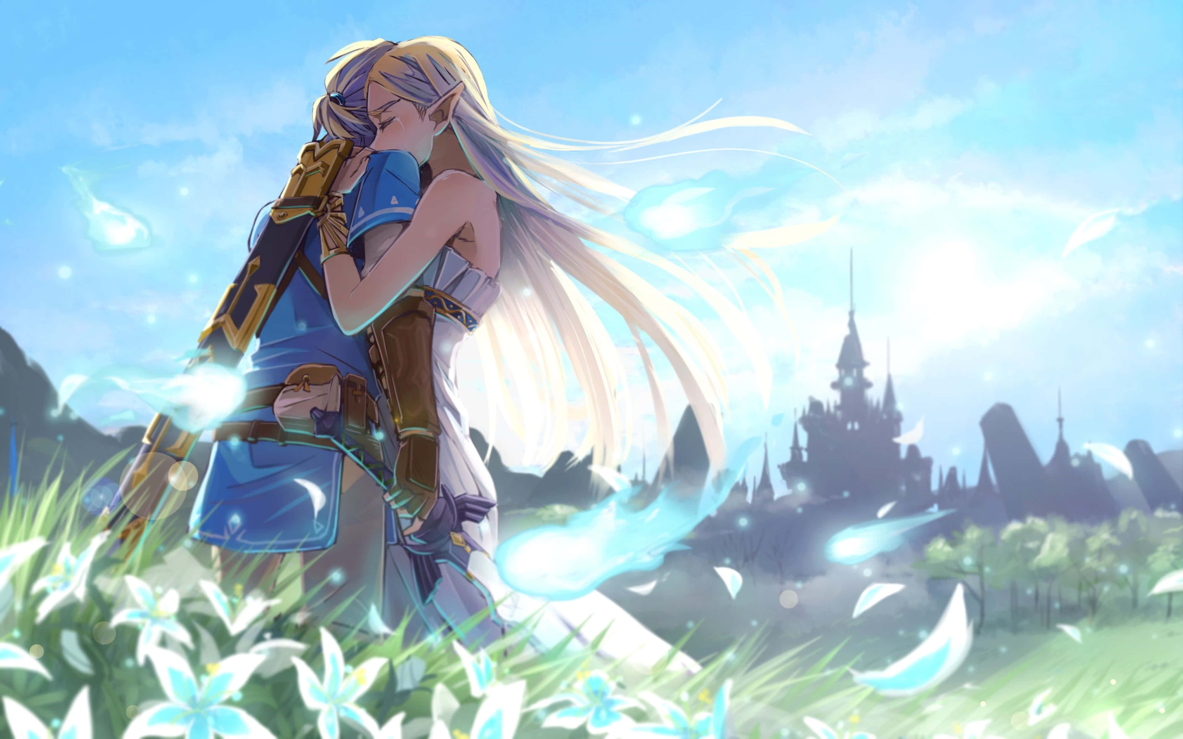 Zelda Breath Of The Wild 4K Abrazo Fondos de pantalla