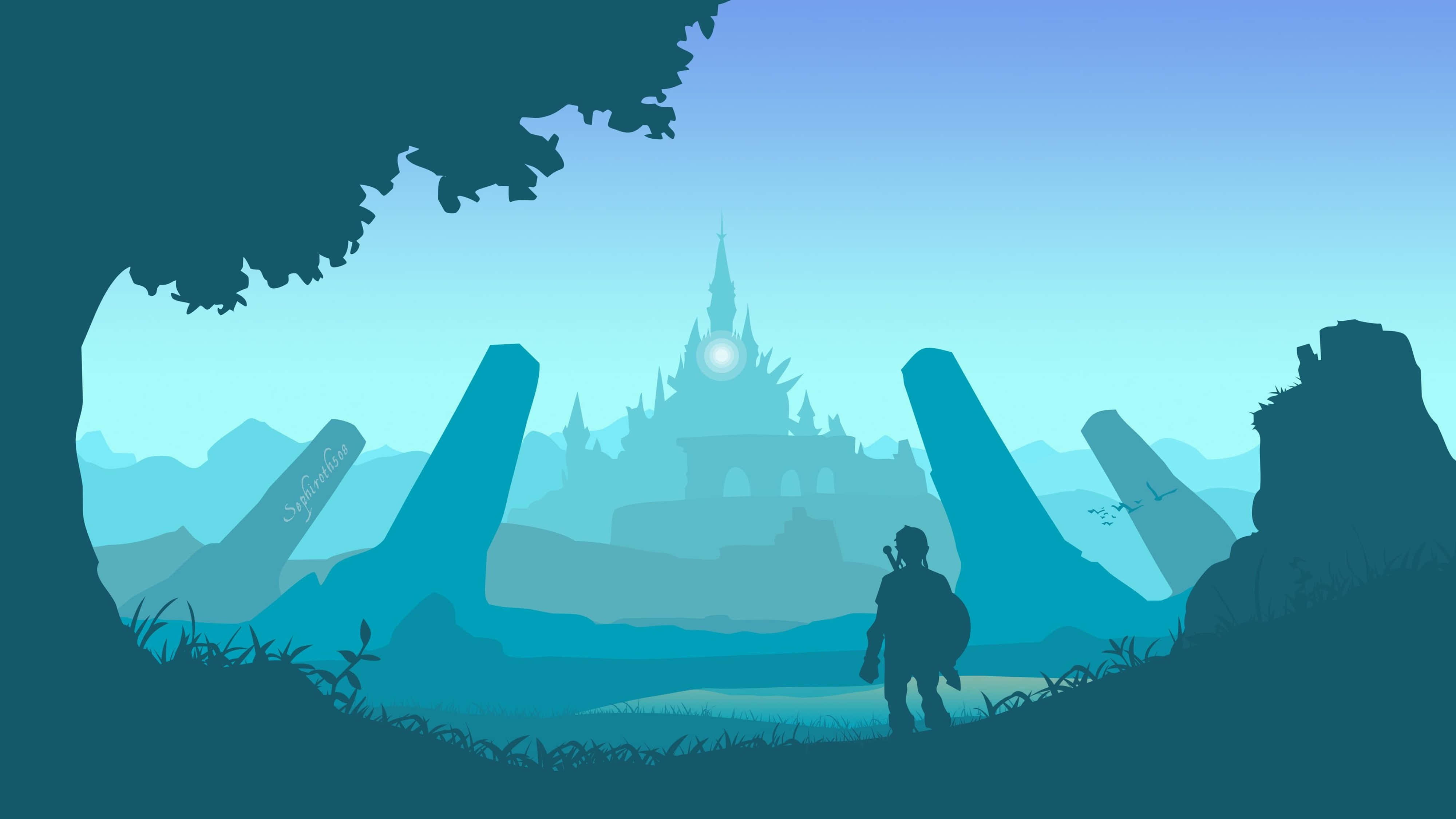 Zelda Breath Of The Wild 4K Castillo Fondos de pantalla