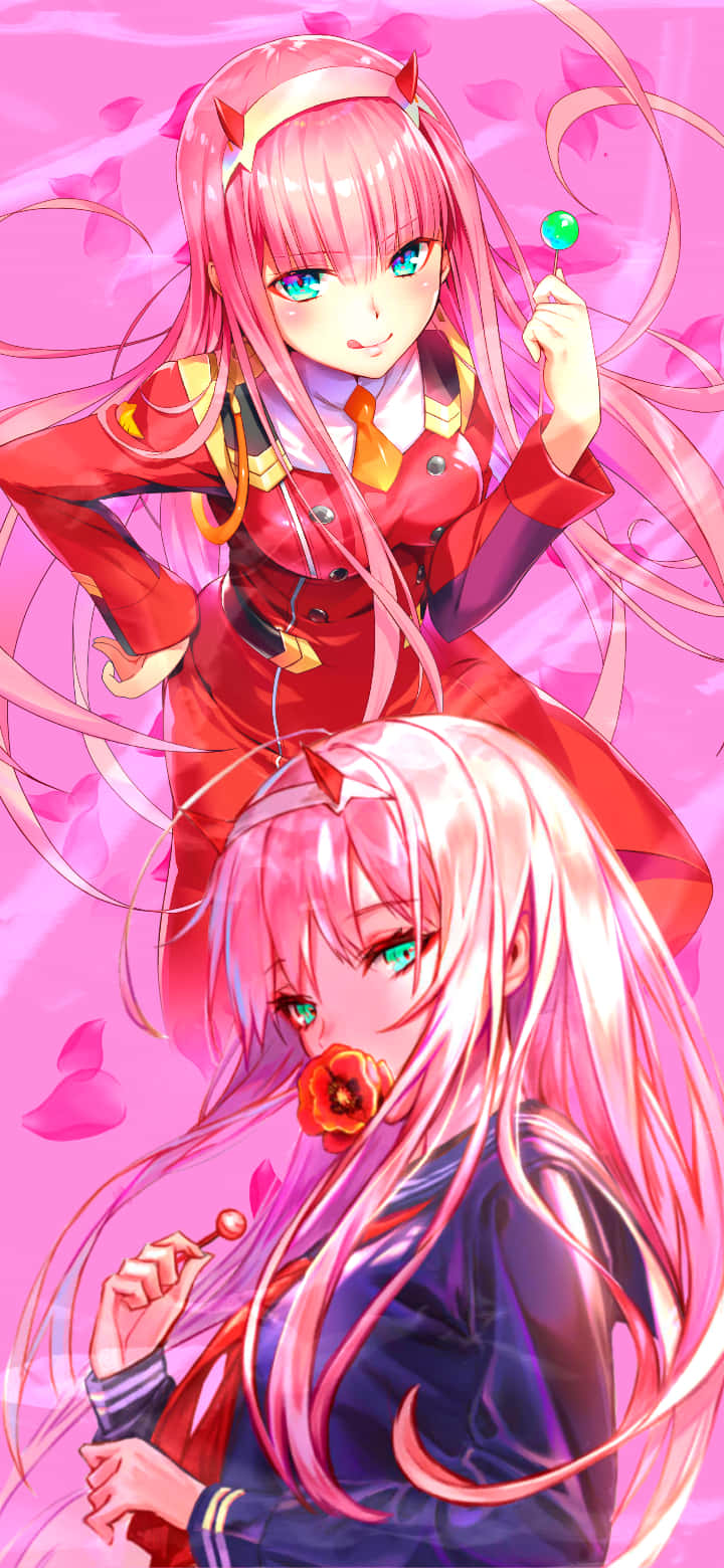Zero Two con su icónico vestido Fondos de pantalla