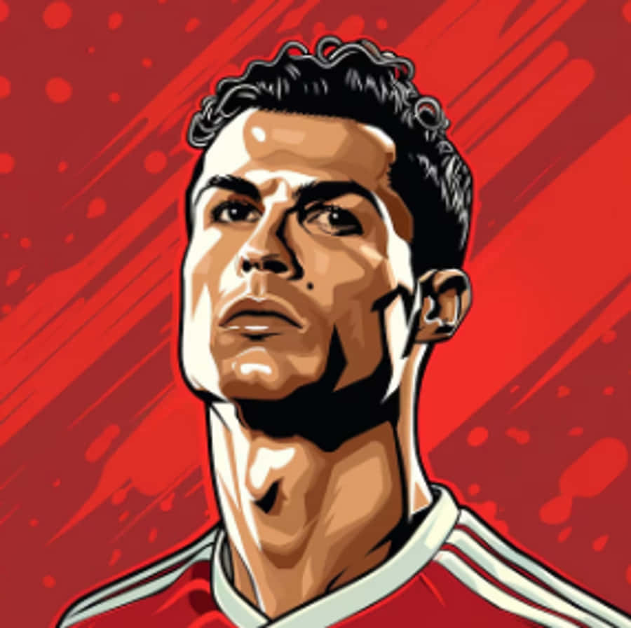 Cristiano Ronaldo, CR7, fútbol, cabra, Ronaldo, Rojo, Poderoso, Fútbol, Estético