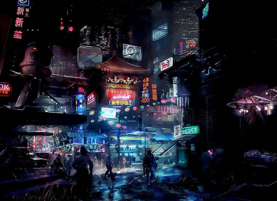 Fondo de Ciudad Anime