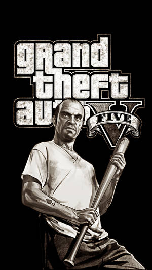 1080P GTA 5 Trevor Philips en Blanco y Negro — Gta Fondos de pantalla
