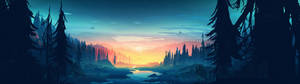 3840x1080 HD Arte de Naturaleza para Doble Monitor
