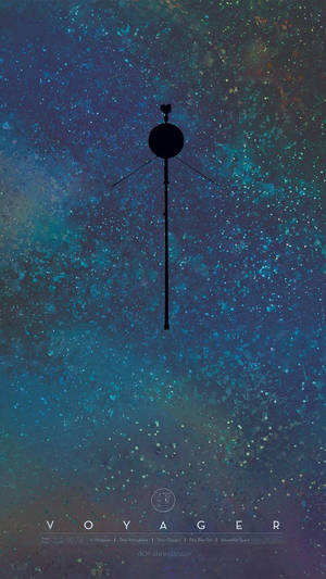 40 aniversario de la sonda Voyager de la NASA para iPhone — Estética espacial Fondos de pantalla