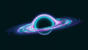 Disco Rosa y Azul de Agujero Negro 4K