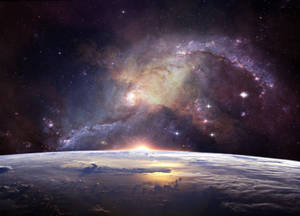Fondo de pantalla 4k de galaxia espacial y universo
