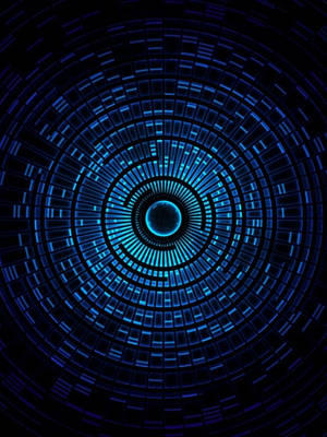 Abstracto Circular Azul iPad Mini — iPad Mini Fondos de pantalla