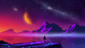 Fondo de pantalla de Acantilado Lunar de Arte Estético — Estética cottagecore Fondos de pantalla