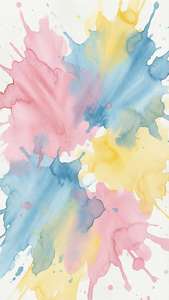 Salpicaduras abstractas de acuarela en tonos pastel. — Estética indie GIF Fondos de pantalla