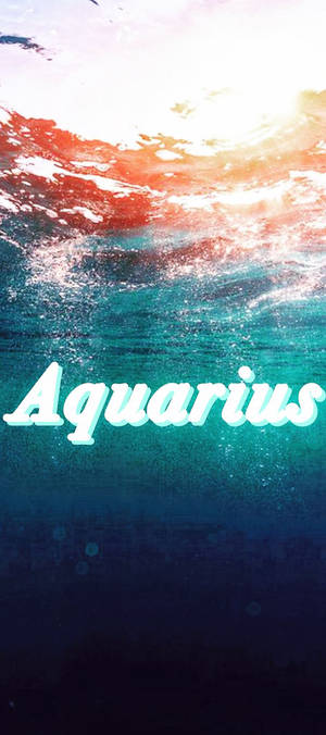 Fondo de pantalla del zodíaco de Acuario en el mar profundo — Pixel 10 Fondos de pantalla