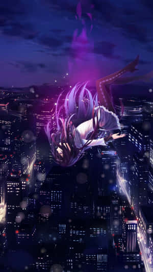 Fondo anime púrpura