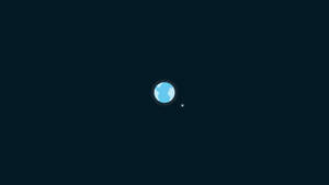 Fondo de pantalla minimalista de Tierra y Luna