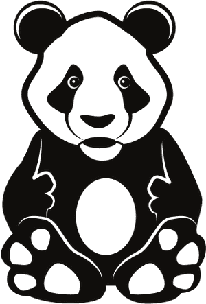Adorable Dibujo de Panda — Panda Fondos de pantalla