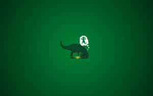 Adorable Dinosaurio Explorando la Naturaleza — Dinosaurio lindo Fondos de pantalla