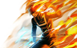 Fondo de pantalla de póster de Todoroki lindo en blanco — Todoroki lindo Fondos de pantalla