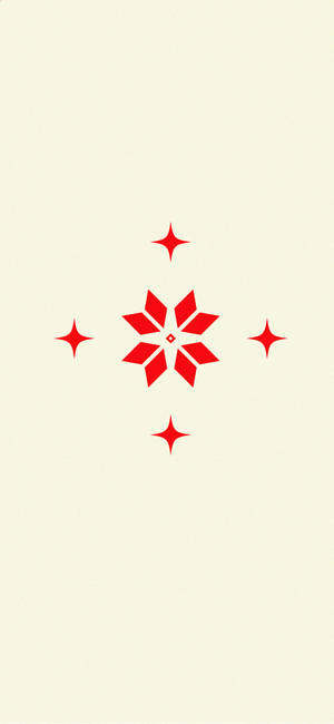Adorno Navideño Simple Bielorruso Flor Vector — Estética Simple Fondos de pantalla