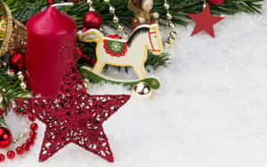 Imágenes de adornos navideños — Rojo navidad Fondos de pantalla