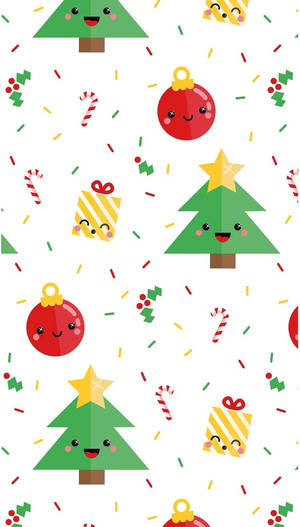 Fondo de pantalla de adornos navideños lindos — Navidad linda Fondos de pantalla