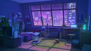 Fondo anime morado