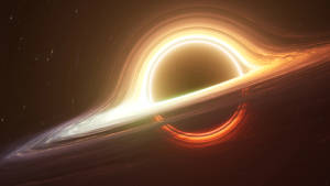 Agujero Negro 4K con Horizonte Brillante