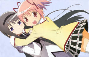 Fondo de pantalla de Akemi y Kaname, pareja lesbiana del anime — Anime hermoso Fondos de pantalla