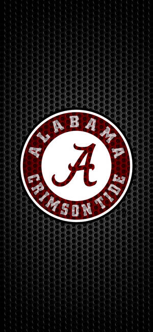 Fondo de pantalla de Alabama Crimson Tide Arte metálico negro — iPhone 14 Fondos de pantalla
