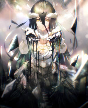 Fondo de pantalla HD de Albedo Overlord — Galaxy Z Fold 5 Fondos de pantalla