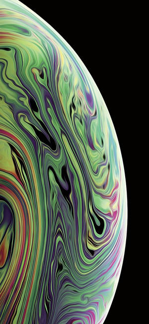 Fondo de pantalla Amarillo-Verde Intenso para iPhone Xs