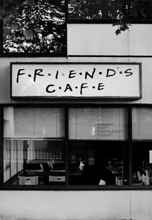 Fondo de pantalla del letrero del café Friends — OnePlus Pad 3 Pro Fondos de pantalla