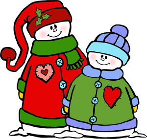 Amigos Invernales Muñecos de Nieve Animados