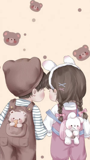 Amor de niños caricatura