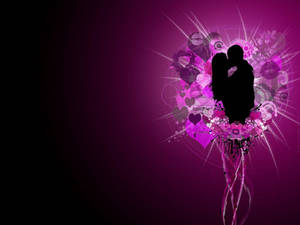 Fondo de pantalla de Amor Romántico en Púrpura