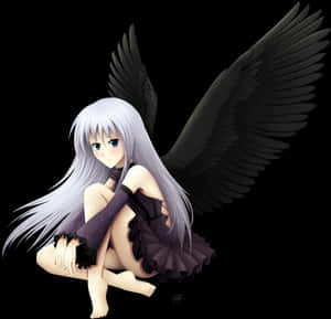 Imágenes PNG transparentes de ángel oscuro - Chica ángel anime transparente, descarga PNG — Anime oscuro GIF Fondos de pantalla