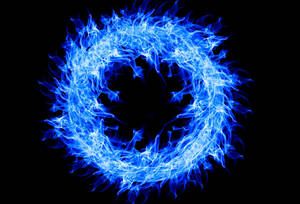 Anillo de Fuego Azul — Fuego Fondos de pantalla
