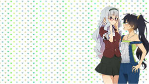 Fondo de pantalla de las lesbianas anime Takane y Hibiki