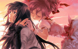 Fondo de pantalla de la lesbiana del anime Homura Akemi — Anime hermoso Fondos de pantalla