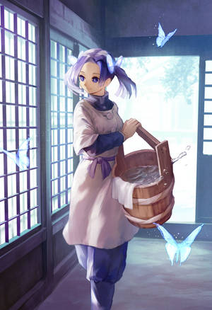 Fondo de pantalla Aoi Kanzaki con Arte de Mariposas — Mariposa aesthetic Fondos de pantalla