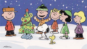 Fondo de pantalla de Árbol de Navidad Decorado de Snoopy — Snoopy navidad Fondos de pantalla