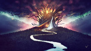Árbol de Oración Estética Espiritual — Estética Espiritual Fondos de pantalla