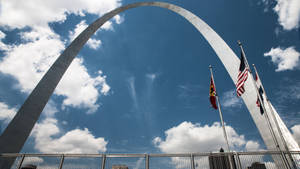 Arco de San Luis Bandera de EE. UU.