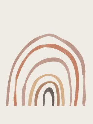 Arcoíris Boho — Estética café Fondos de pantalla