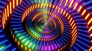 Fondo de pantalla de arte abstracto de espiral brillante