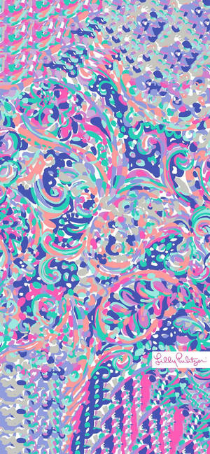 Fondo de pantalla de arte abstracto púrpura Lilly Pulitzer — iPhone 15 Pro Max Fondos de pantalla