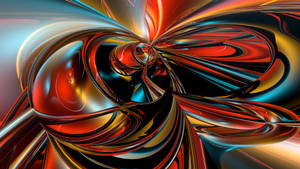 Fondo de pantalla abstracto fractal colorido 3D
