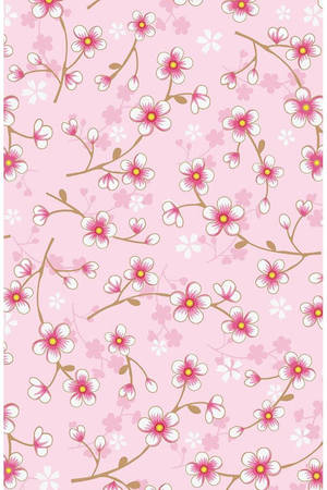 Fondo de Pantalla de Arte de Cerezo Rosa